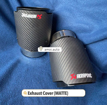 Load image into Gallery viewer, Akrapovic Design Black Carbon Exhaust Tip Cover for Mazda 3 2019+ And Mazda CX-30