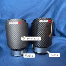 Load image into Gallery viewer, Akrapovic Design Black Carbon Exhaust Tip Cover for Mazda 3 2019+ And Mazda CX-30
